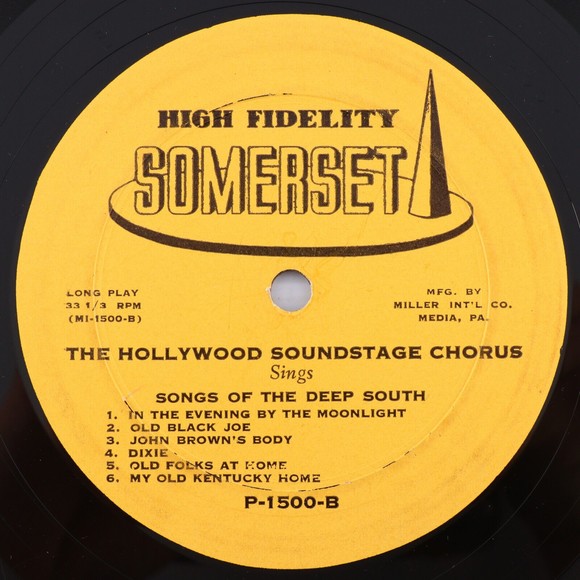Hollywood Soundstage Chorus Songs Of The Golden West / Deep South 1958 LP Record - Picture 9 of 16